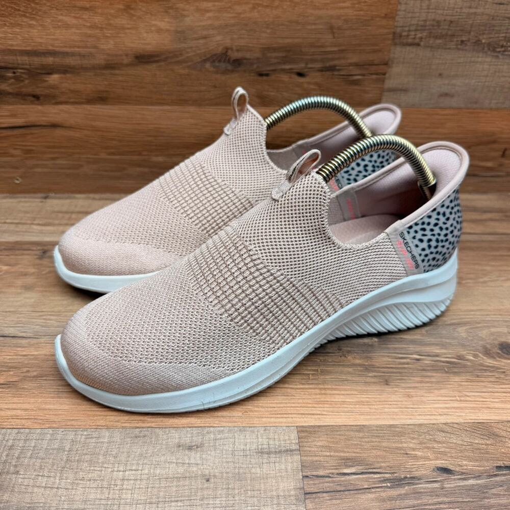 Skechers women size 10 Slip-ins Ultra Flex Washable Knit Shoes Slip-On